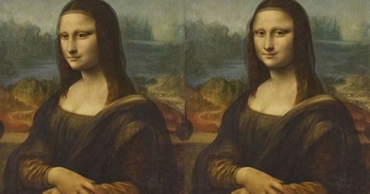 Картины Леонардо да Винчи Крещение и Джоконда
